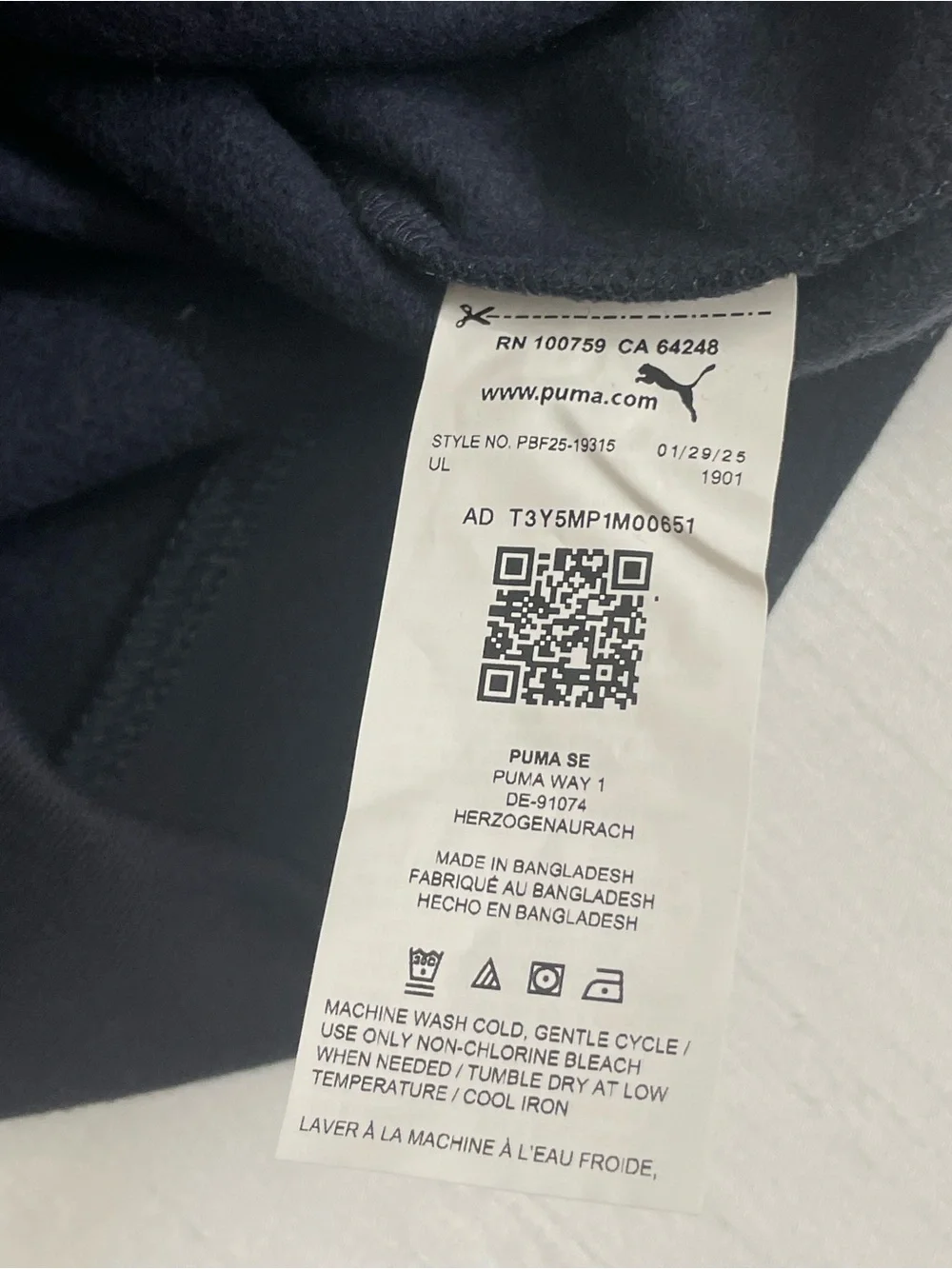 Puma Kids Navy and Green Hoodie & Jogger Set Size.  S/P - Picture 11 of 16